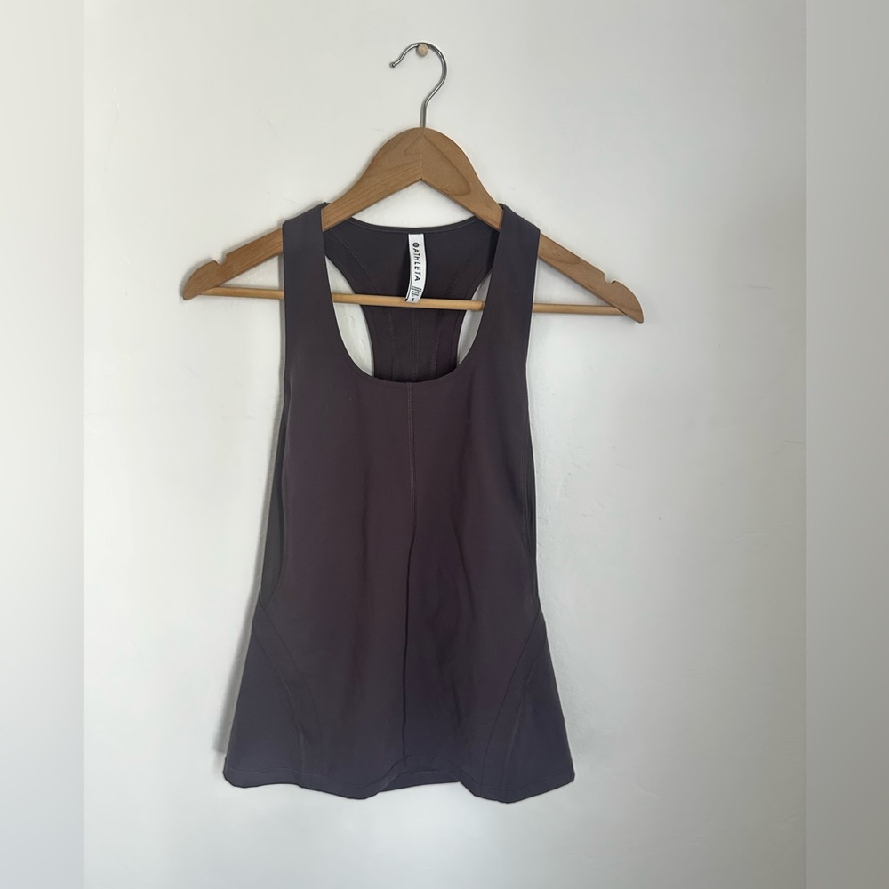 Athleta Intensity Mesh Tank, Size S, Dark Brown